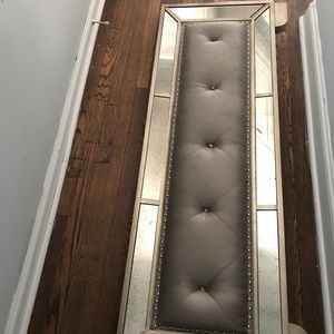 Bed frame and dresser.